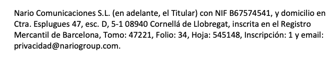 Aviso legal